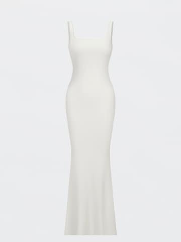 Abito 'Ribbed Tank Top Maxikleid' di cfab (formerly creamy fabrics) in bianco: frontale