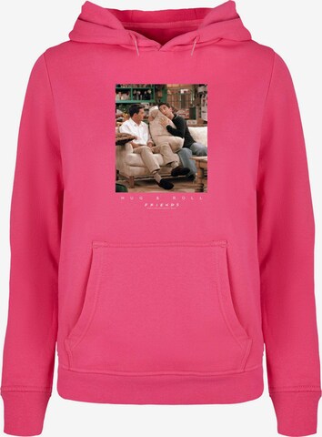 ABSOLUTE CULT Sweatshirt 'Friends - Hug And Roll' in Pink: predná strana