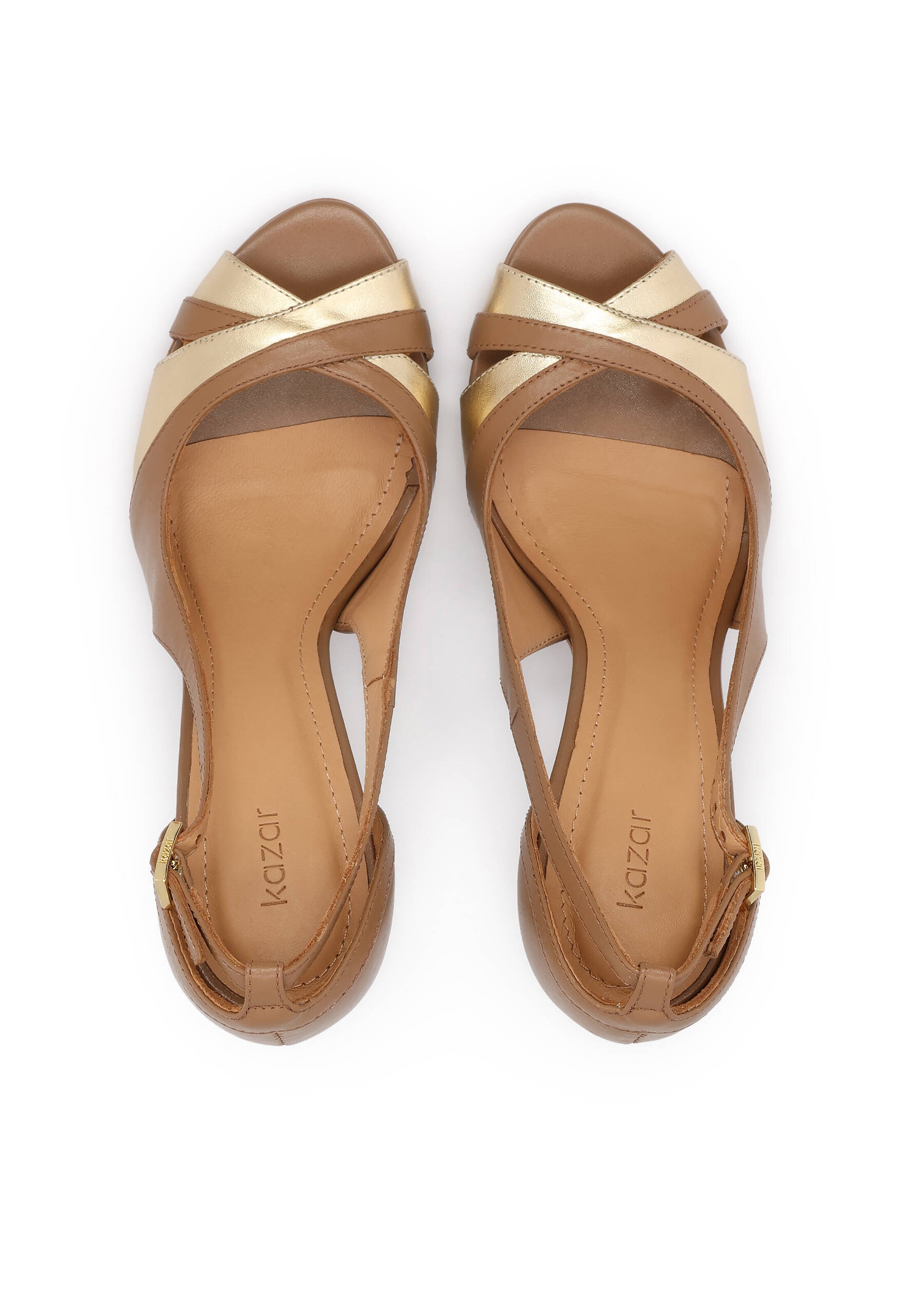 Sandalo con cinturino di Kazar in marrone
