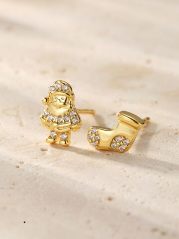 Boucles d'oreilles 'Santa Cheer' Hey Happiness en or