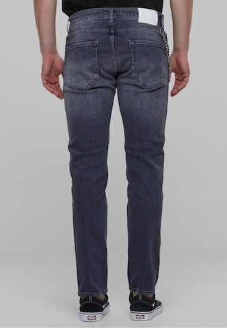 2Y Premium Tapered Jeans in Grey