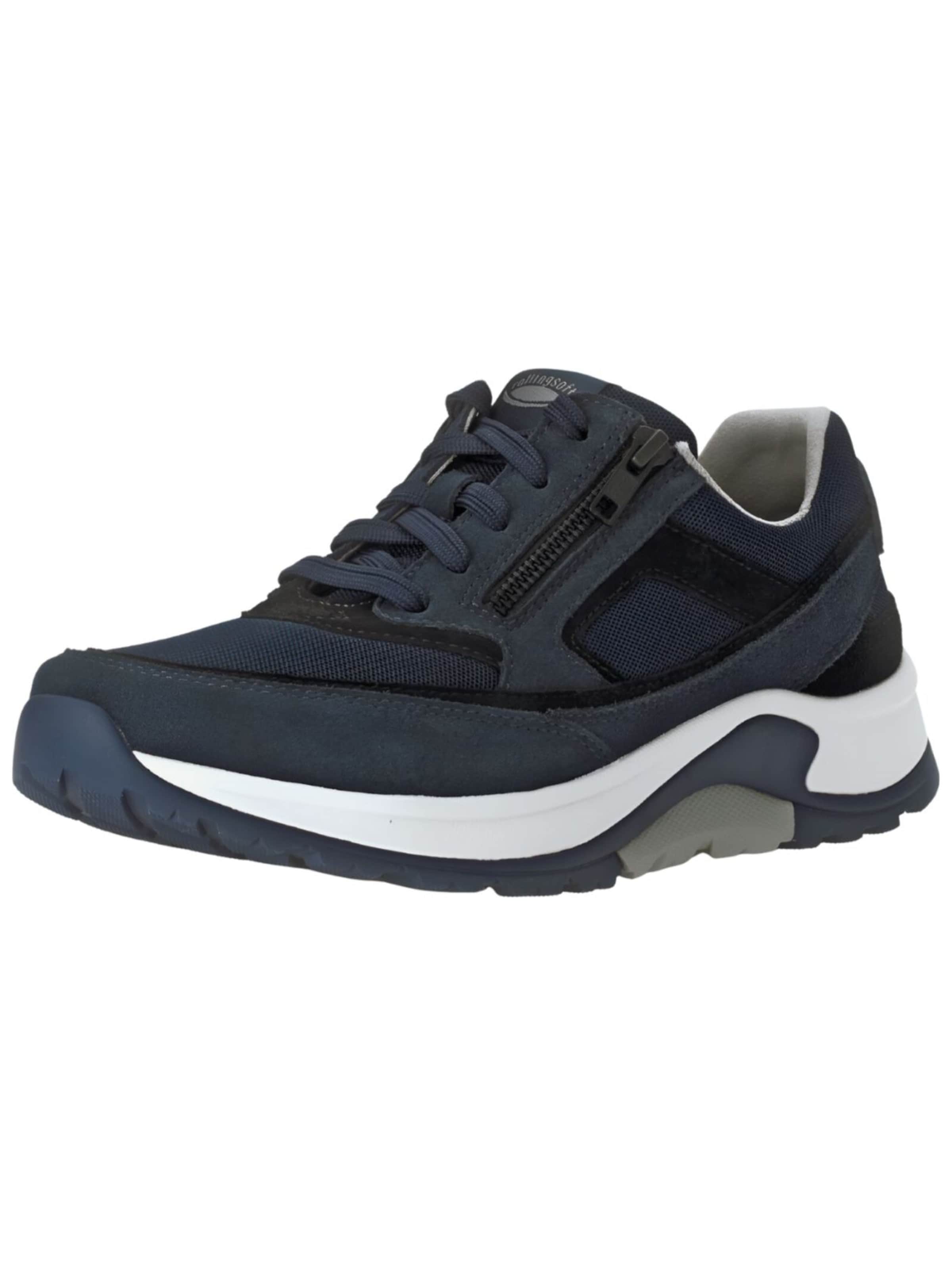 Sneaker bassa di Pius Gabor in blu: frontale