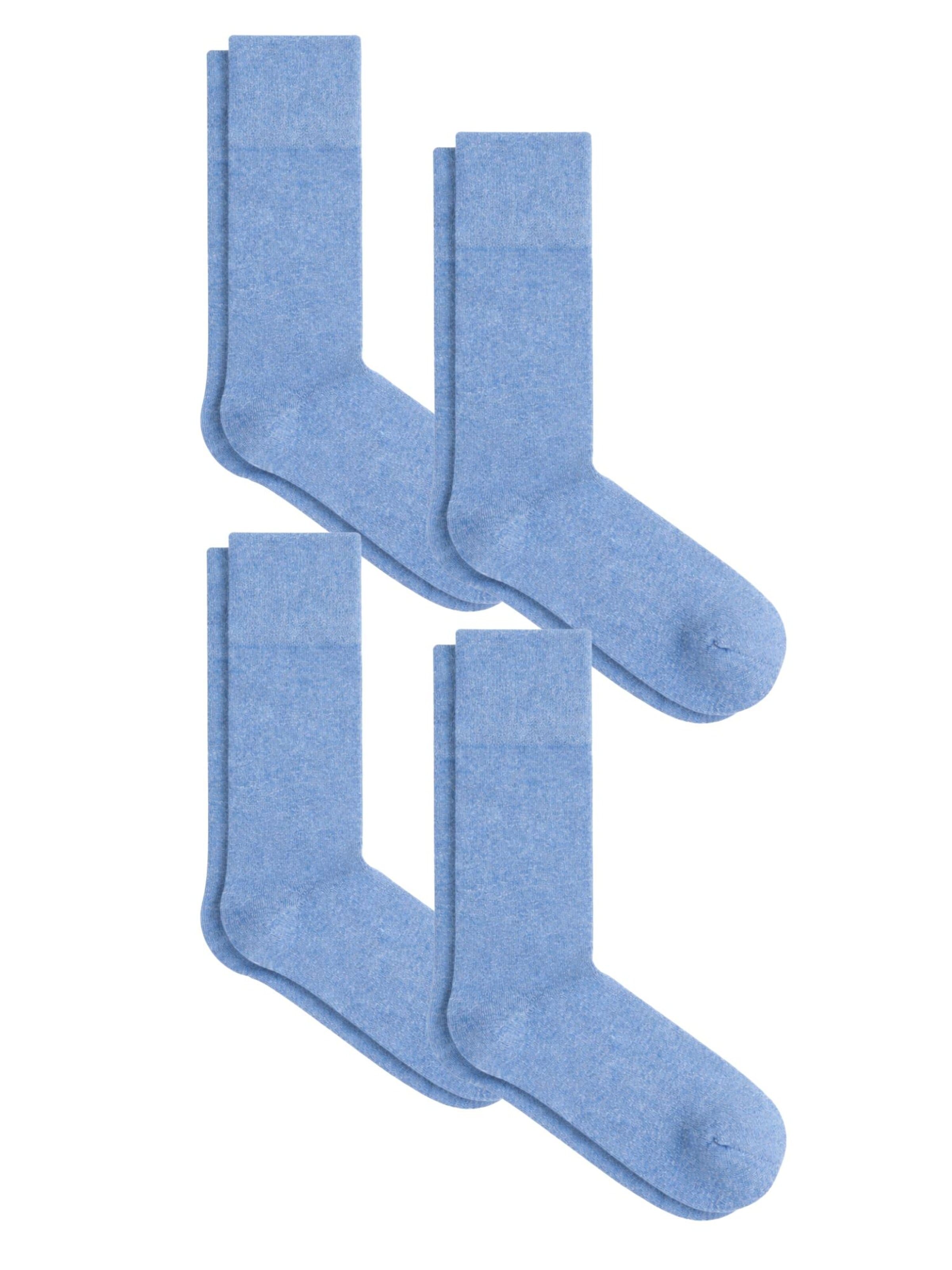 Albero Natur Socken 'Bio-Baumwoll-Frotteesocken Unisex – 4er Pack'‌‌‌‌‌‌‌‌‌ in Blau: Vorderseite