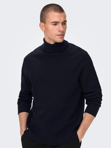 Only & Sons Свитер 'Phil' в Синий