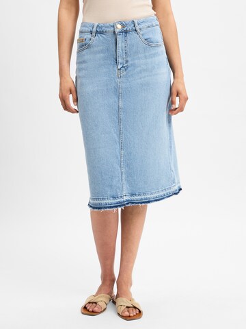MOS MOSH Rok in Blauw: voorkant