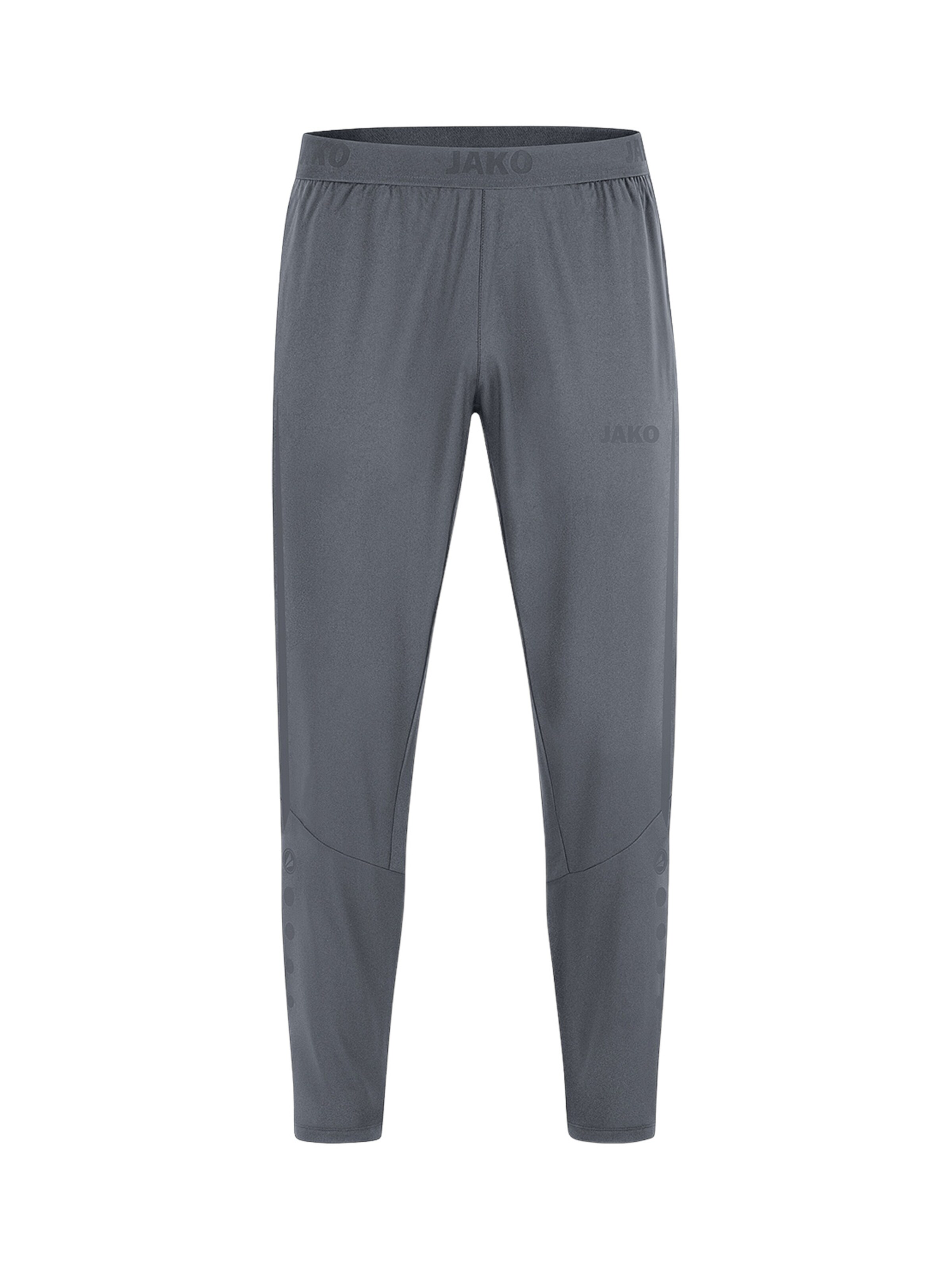 JAKO Tapered Sporthose 'Power' in Grau: Vorderseite