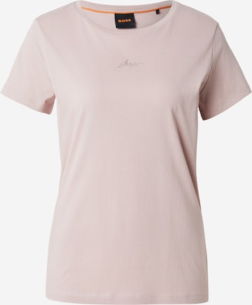 BOSS Футболка 'C_Elove' в Ярко-розовый: спереди