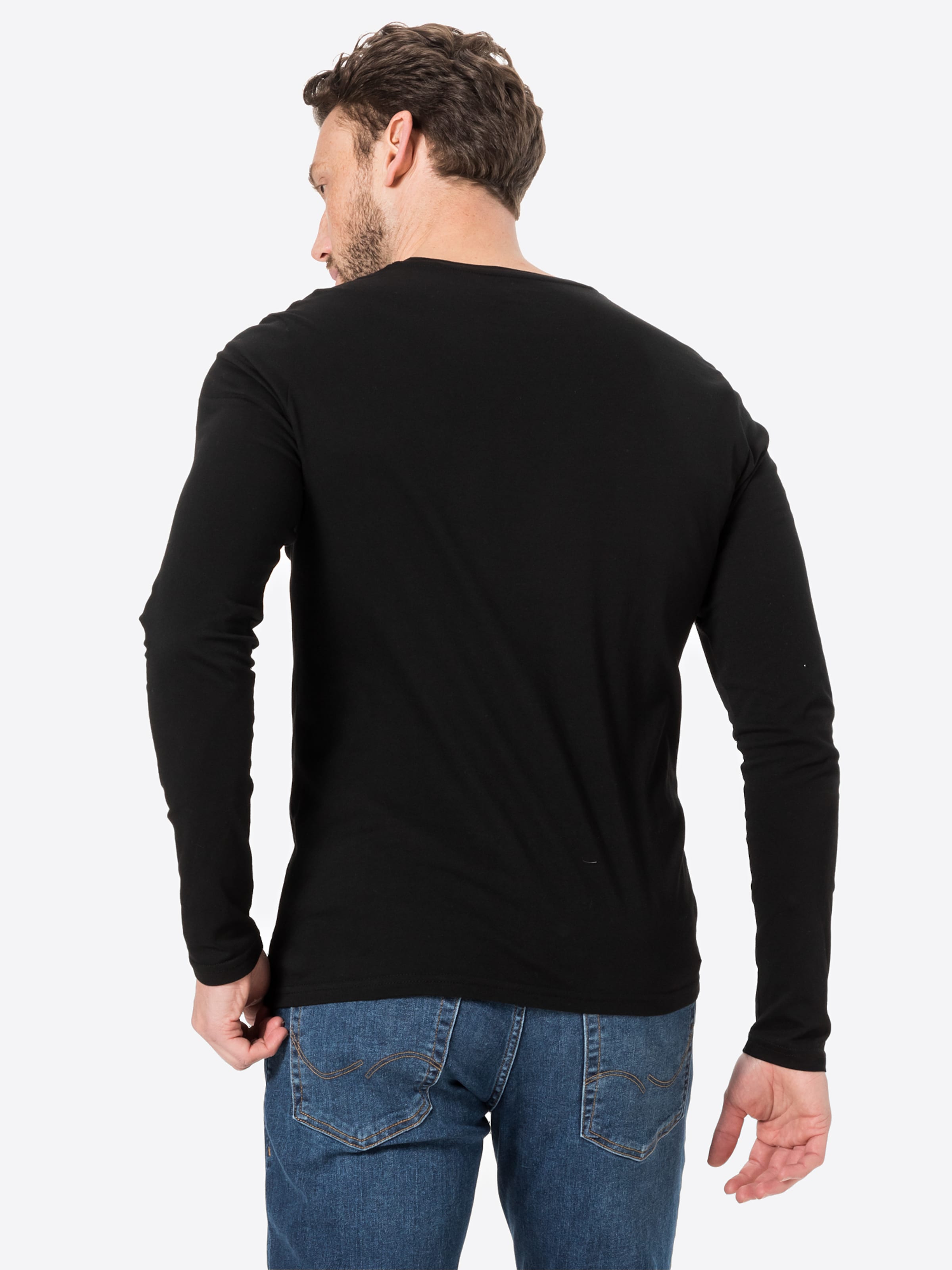 Männer Große Größen ALPHA INDUSTRIES Shirt in Schwarz - EU01867 Männer Große Größen ALPHA INDUSTRIES Shirt in Schwarz - EU01867