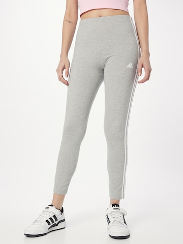 ADIDAS SPORTSWEAR Skinny Workout Pants 'Essentials' in Grey: front