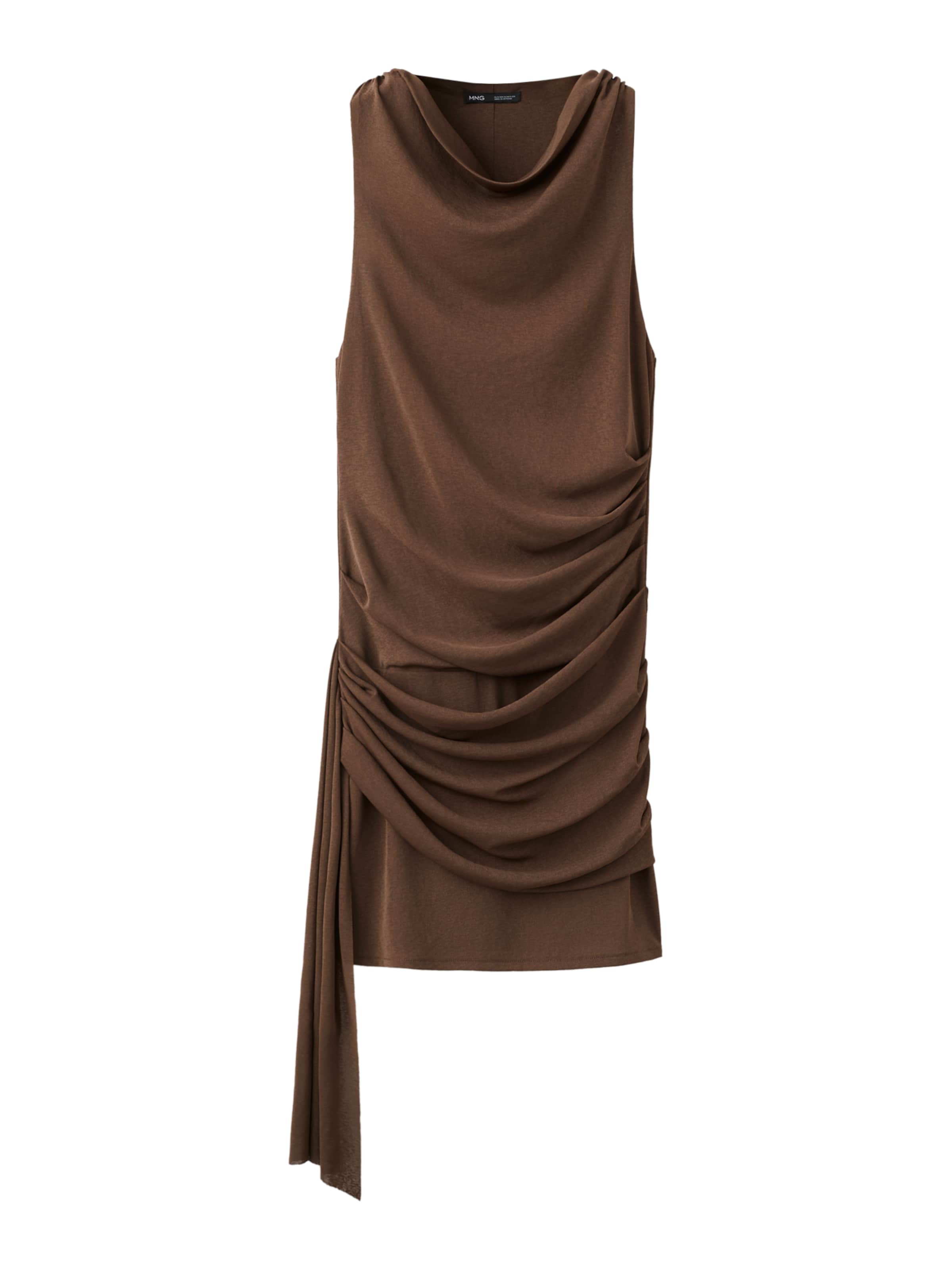 MANGO Kleid 'MULAN' in Braun: Vorderseite