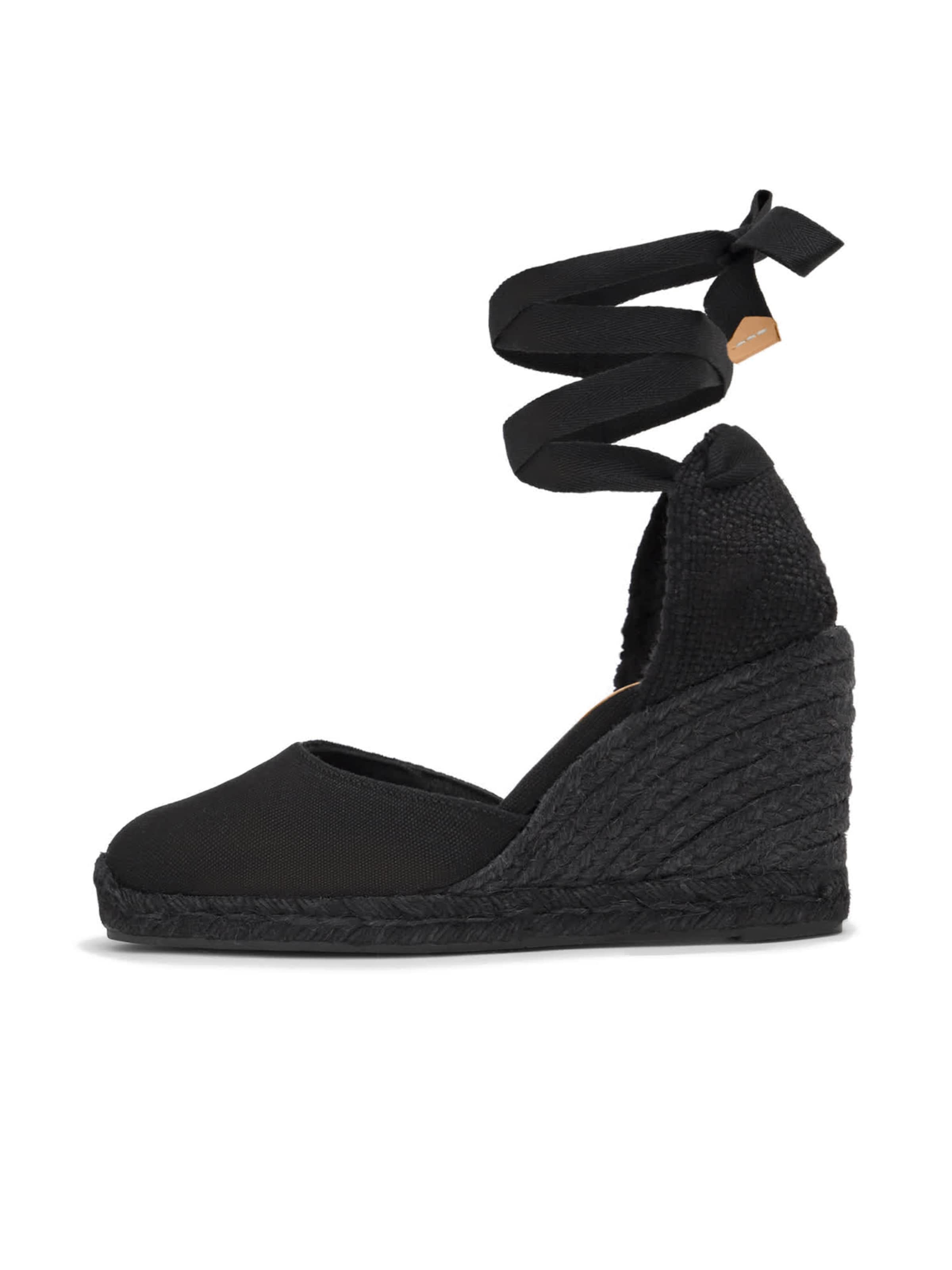 Castañer - Alpercatas 'Carina' em preto: frente