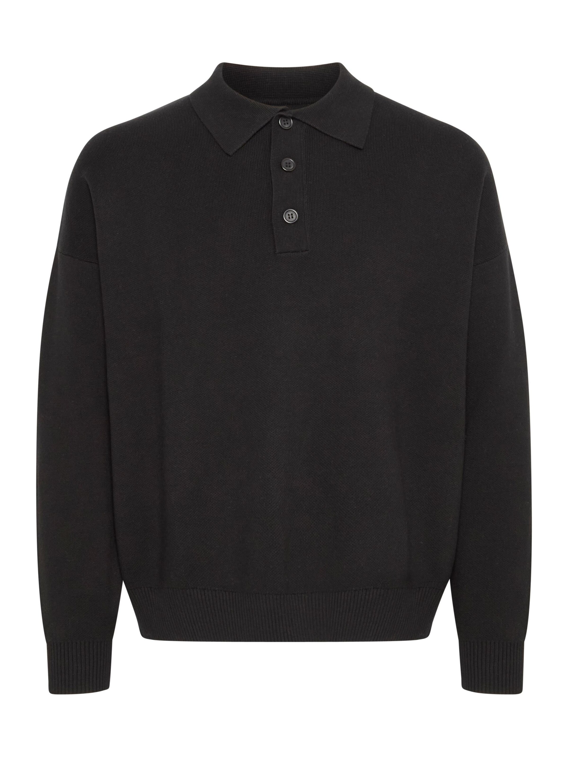 !Solid Pullover 'Nahim' in Schwarz: Vorderseite