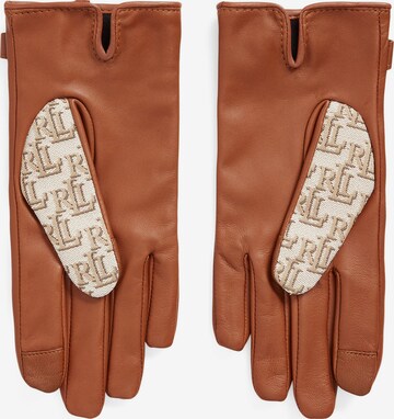 Lauren Ralph Lauren Prstové rukavice – hnědá