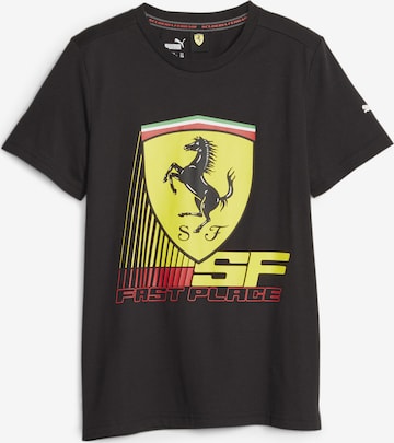 PUMA Performance Shirt 'Scuderia Ferrari' in Black: front