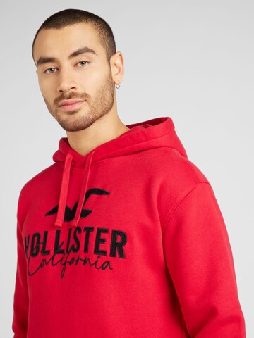 HOLLISTERSweater majica - crvena boja