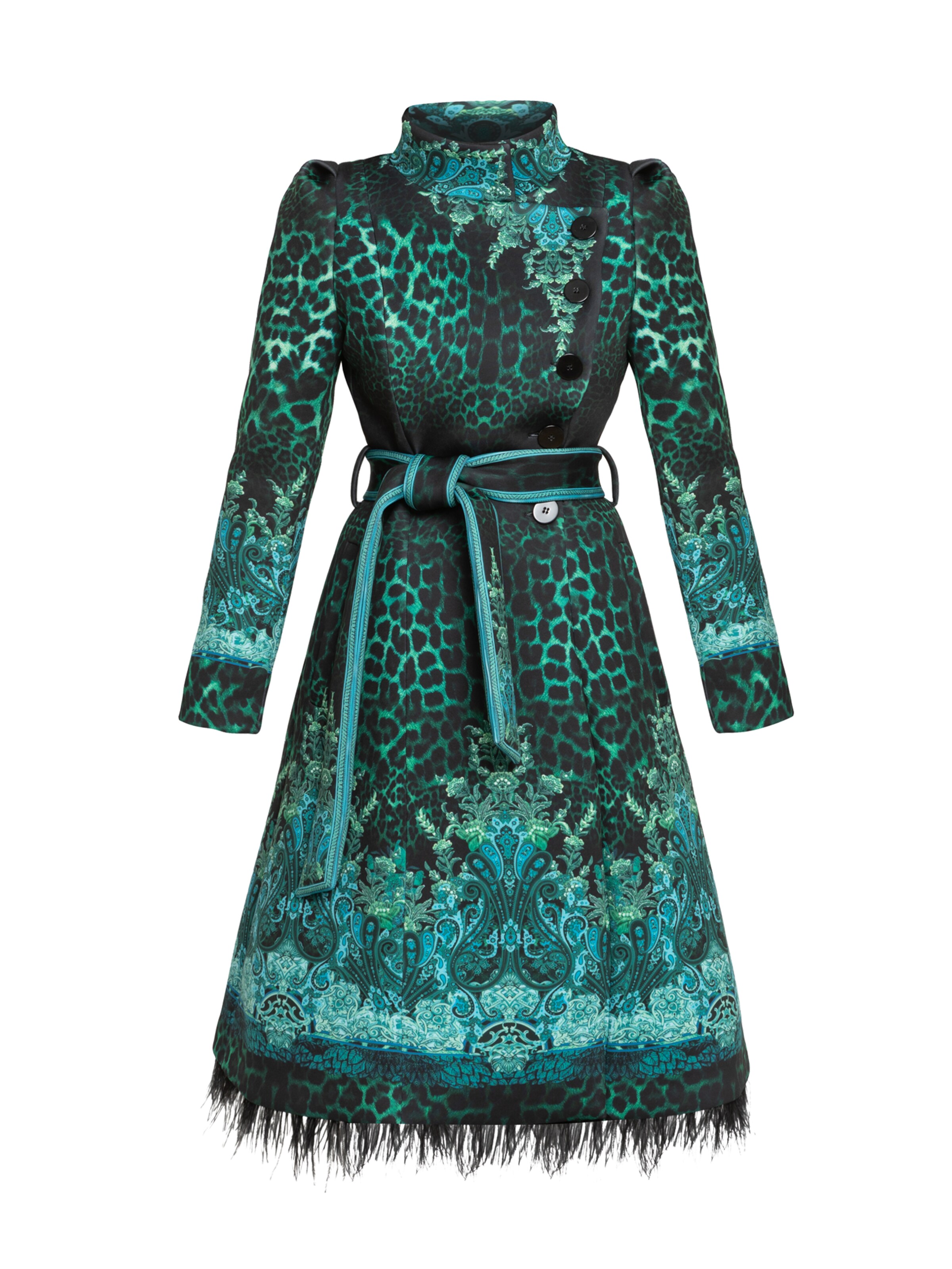 JIORO Between-Seasons Coat 'LEO' in Green