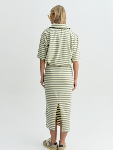 FEMSSY Rock 'LONGA STRIPE SKIRT'‌ in Gelb