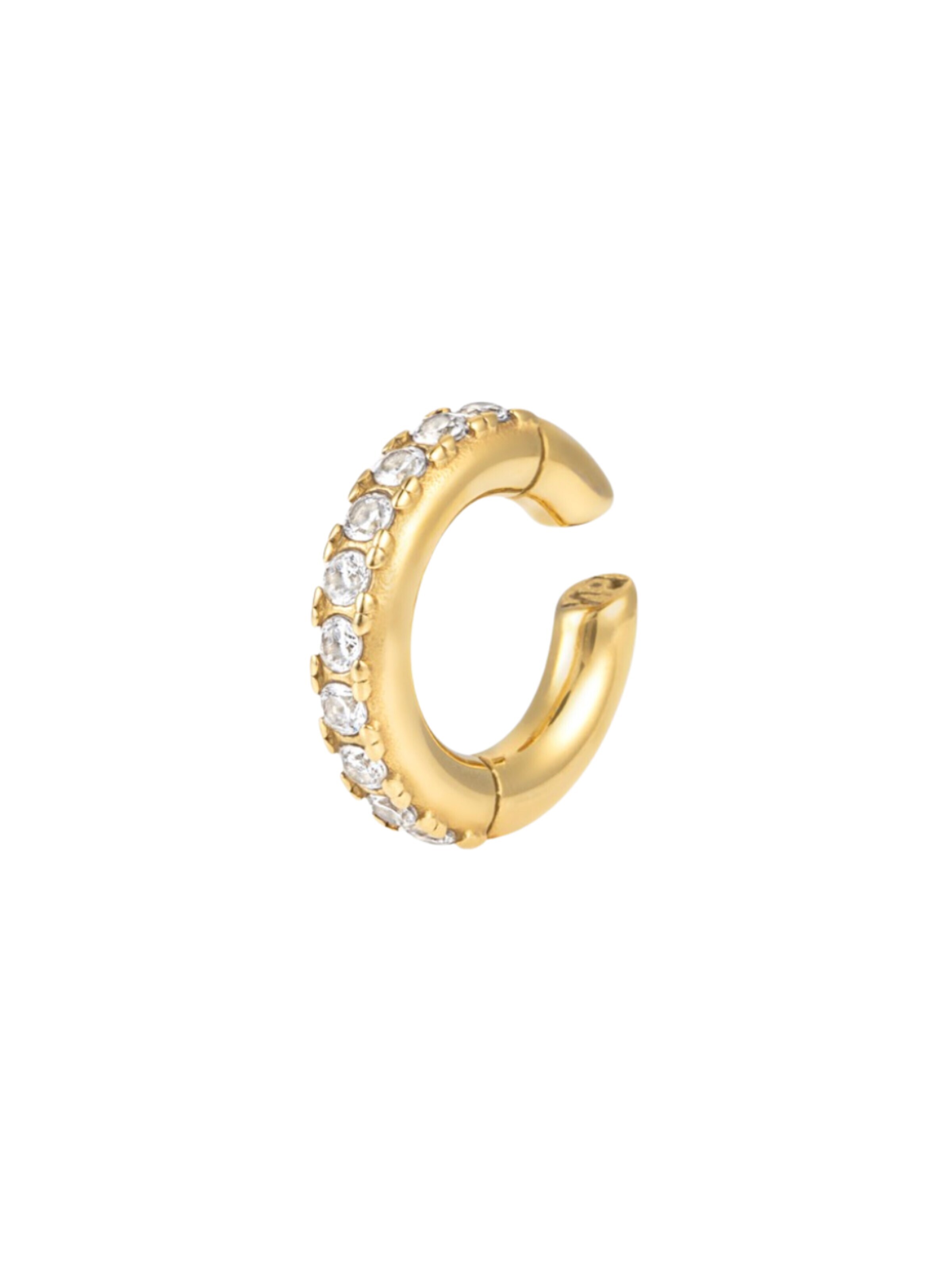 Boucles d'oreilles 'Ear cuff Kim L G' YParis en or : devant