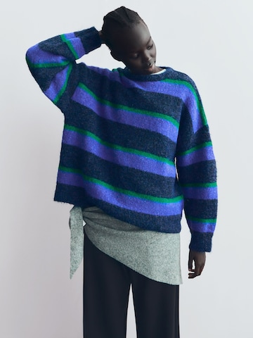 Bershka Pulóver - kék: elől