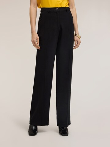 MOTIVI Wide leg Broek in Zwart