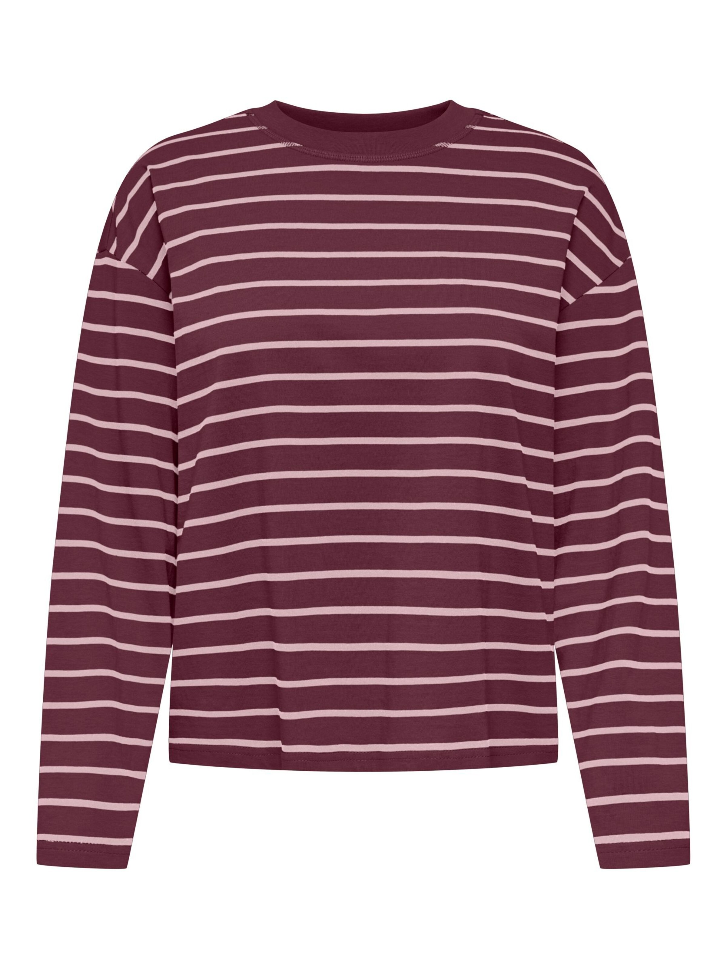 ONLY Shirt 'HAPPY ' in XS in de kleur Crème / Rood, Productweergave
