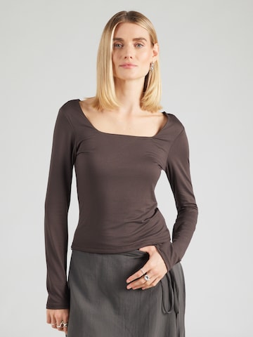 Hailys Shirt 'Al44essia' in Brown: front