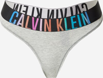 Calvin Klein Underwear String 'Intense Power Pride' in azur / graumeliert / orange / schwarz, Produktansicht
