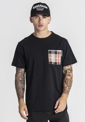 T-Shirt 'British Pocket' Gianni Kavanagh en noir : devant