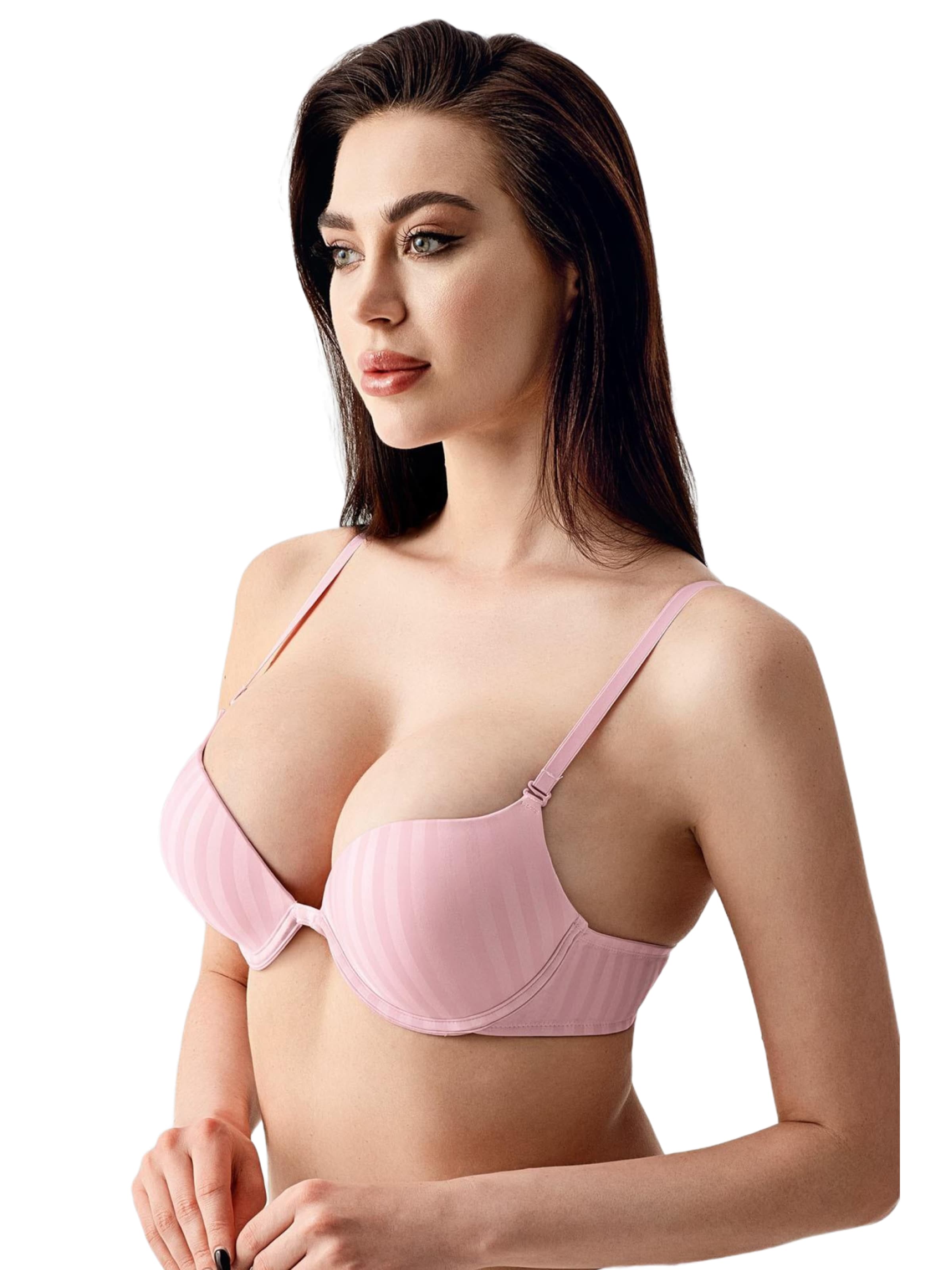 C&City Push-up BH in Pink: Vorderseite