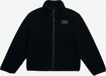 Karl Kani Übergangsjacke 'Signature Teddy' in Schwarz: Vorderseite