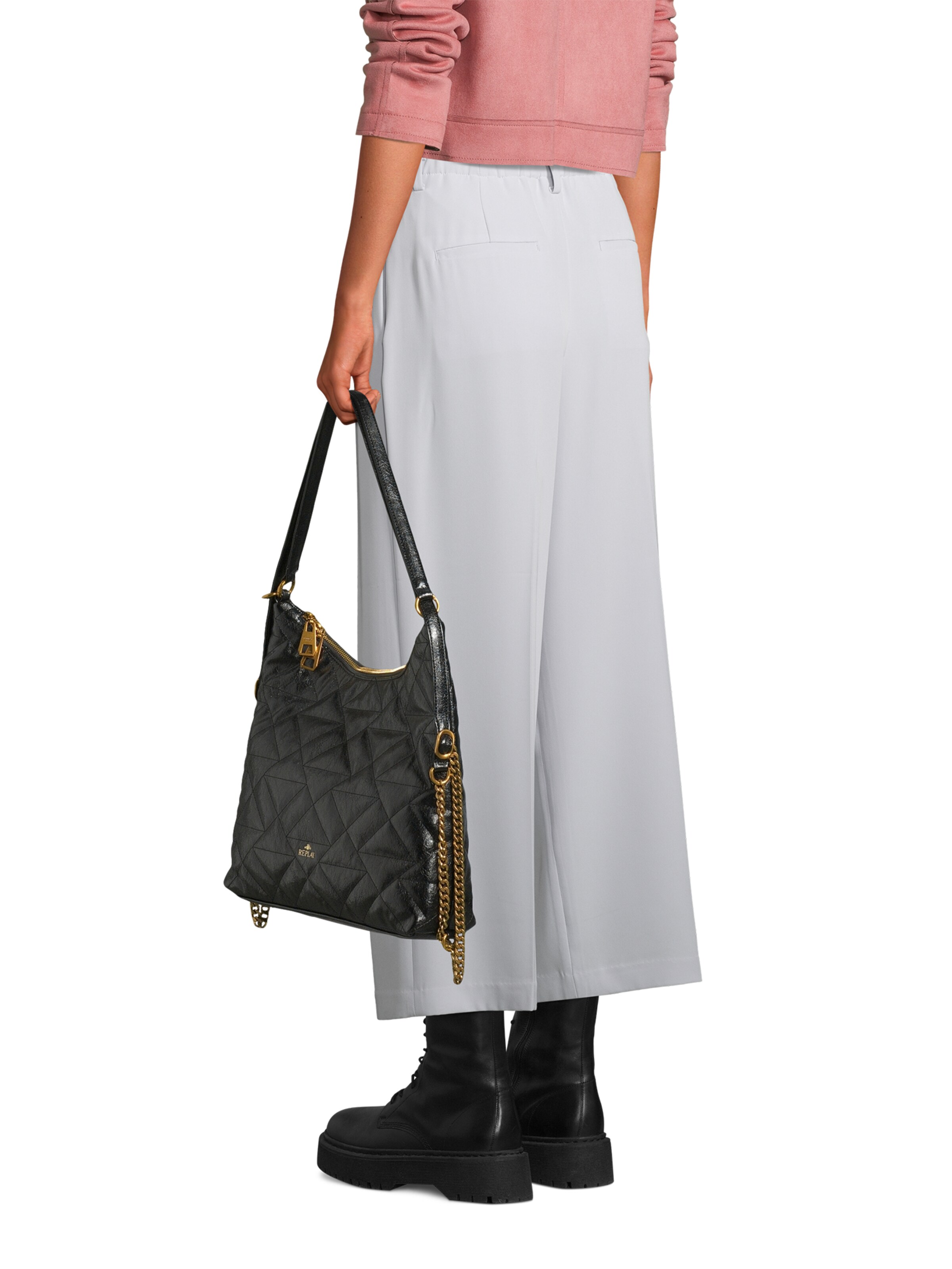 REPLAY Shoulder bag in Black: front