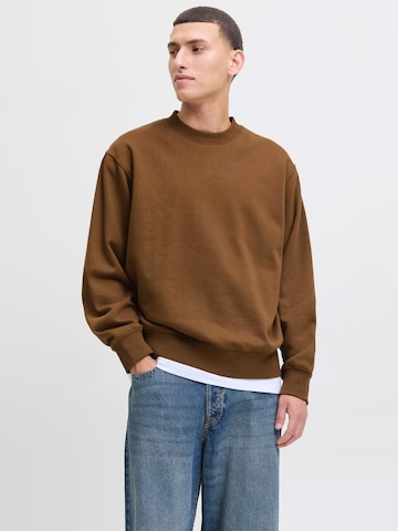 JACK & JONES Свитшот 'JJEUrban Edge' в Коричневый: спереди