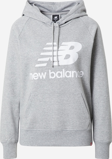 new balance Μπλούζα φούτερ σε γκρι μελανζέ / λευκό, Άποψη προϊόντος