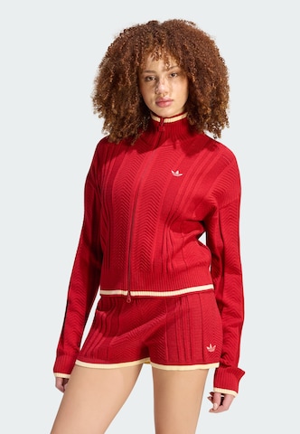 ADIDAS ORIGINALS Kardigan 'Firebird' w kolorze czerwony: przód