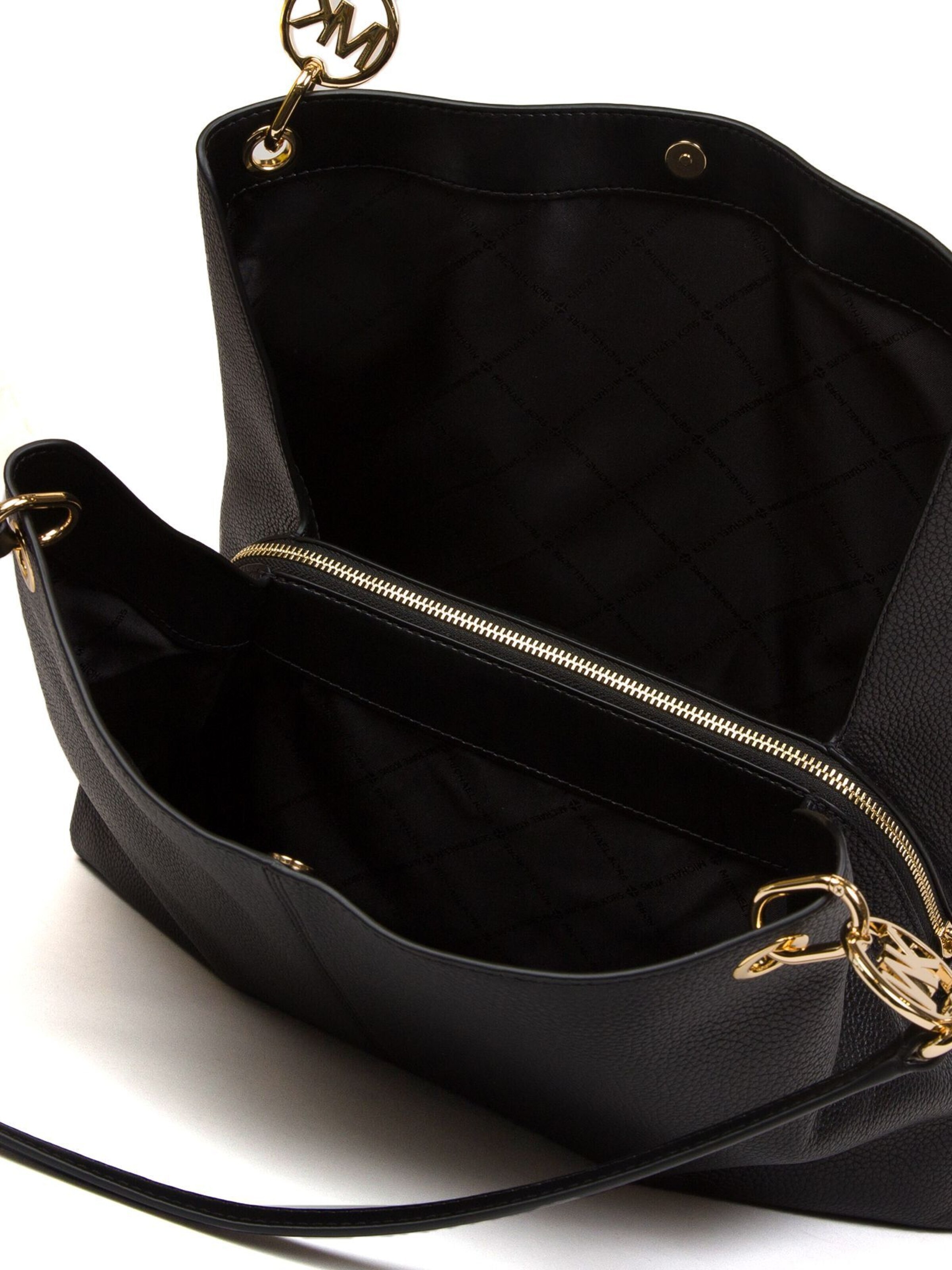 Borsa a mano 'Christina Large Triple Gusset Shoulder Tote' di Michael Kors in nero