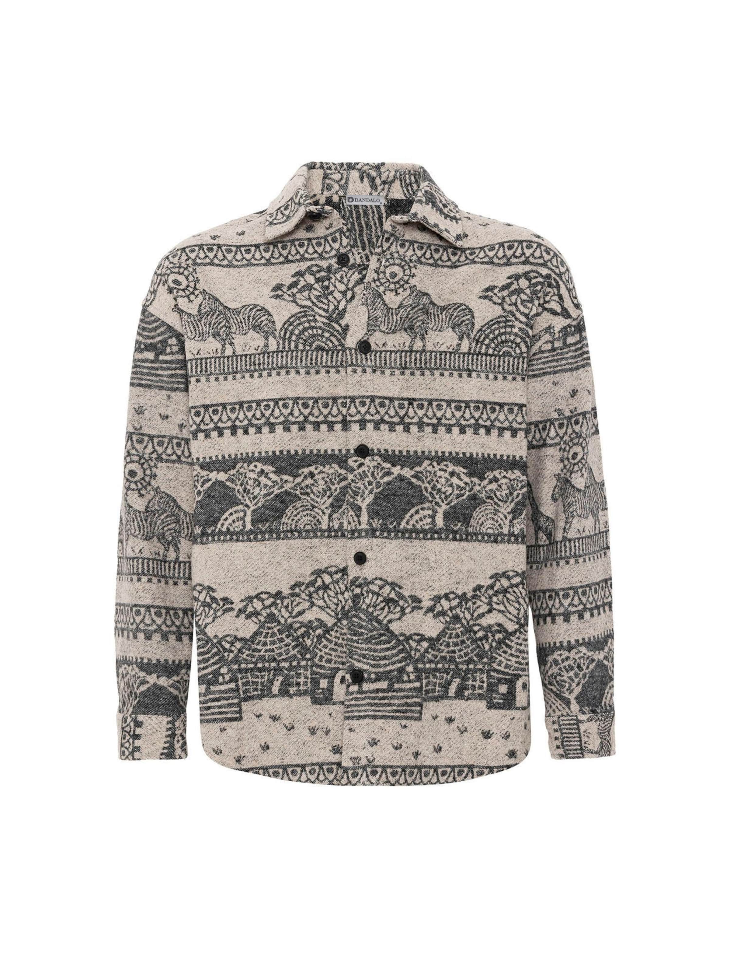 Dandalo Button Up Shirt in Black: front