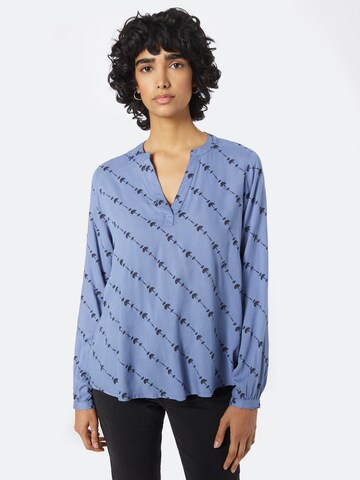 Kaffe Blouse 'Liram' in Blauw: voorkant