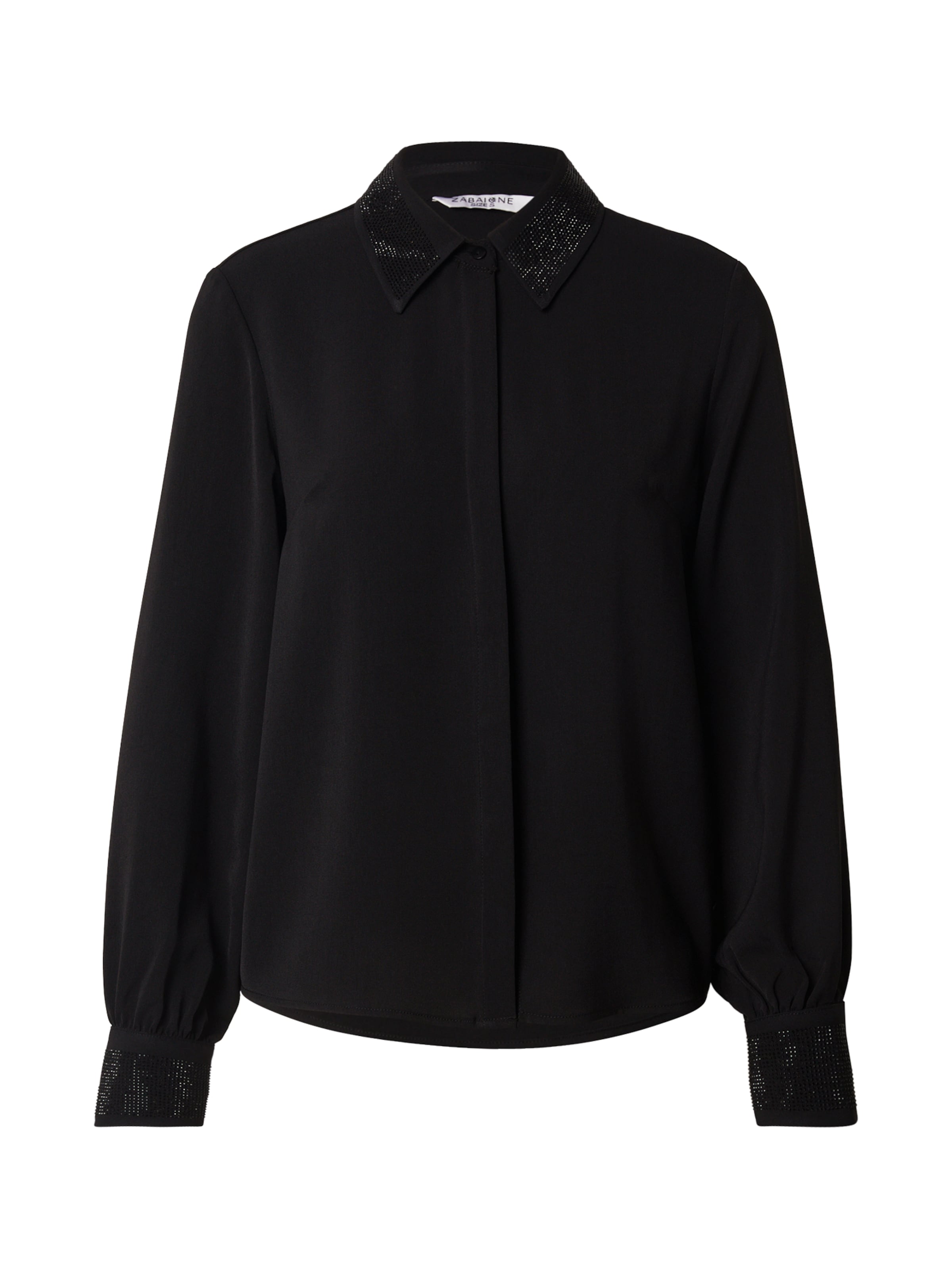 ZABAIONE Pluus 'Ol44lina', värv must: eest vaates