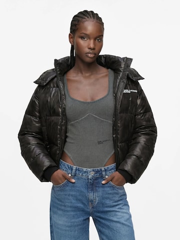 Giacca invernale di KARL LAGERFELD JEANS in nero: frontale