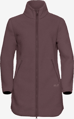 JACK WOLFSKIN - Casaco de velo funcional em roxo: frente