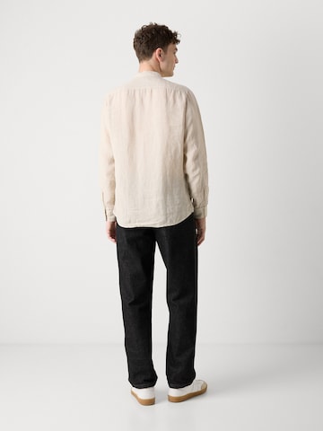 BOSS Orange Regular fit Overhemd 'Race_1' in Beige