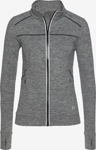 LASCANA ACTIVE Спортивная куртка в Серый: спереди
