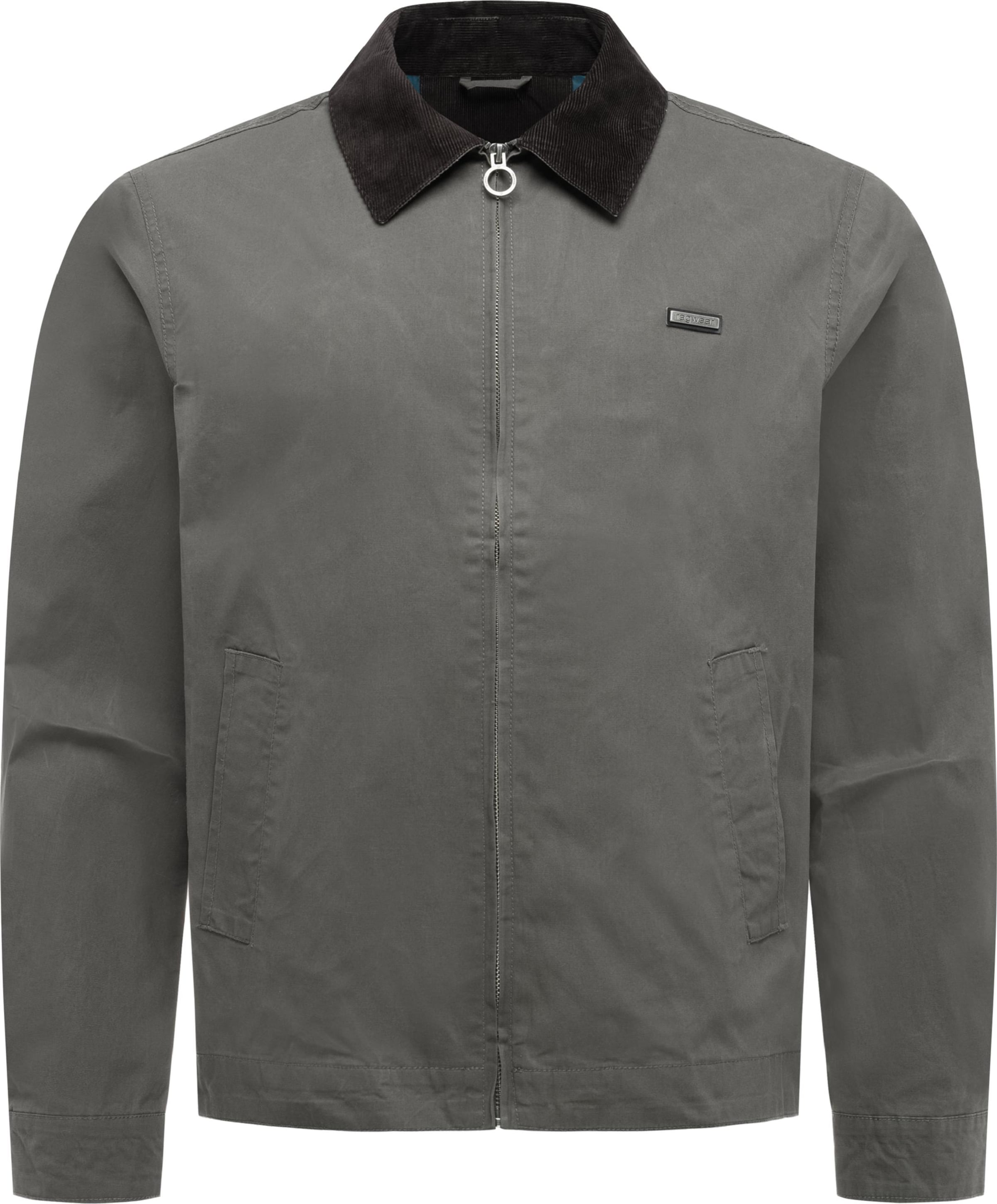 Ragwear Between-Season Jacket 'Hertan' in Grey: front