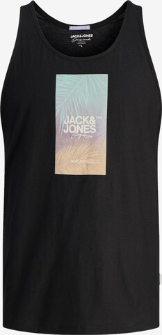 Tricou 'ARUBA' de la JACK & JONES pe negru: față