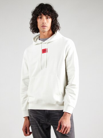 Sweat-shirt 'Daratschi214' HUGO en blanc : devant