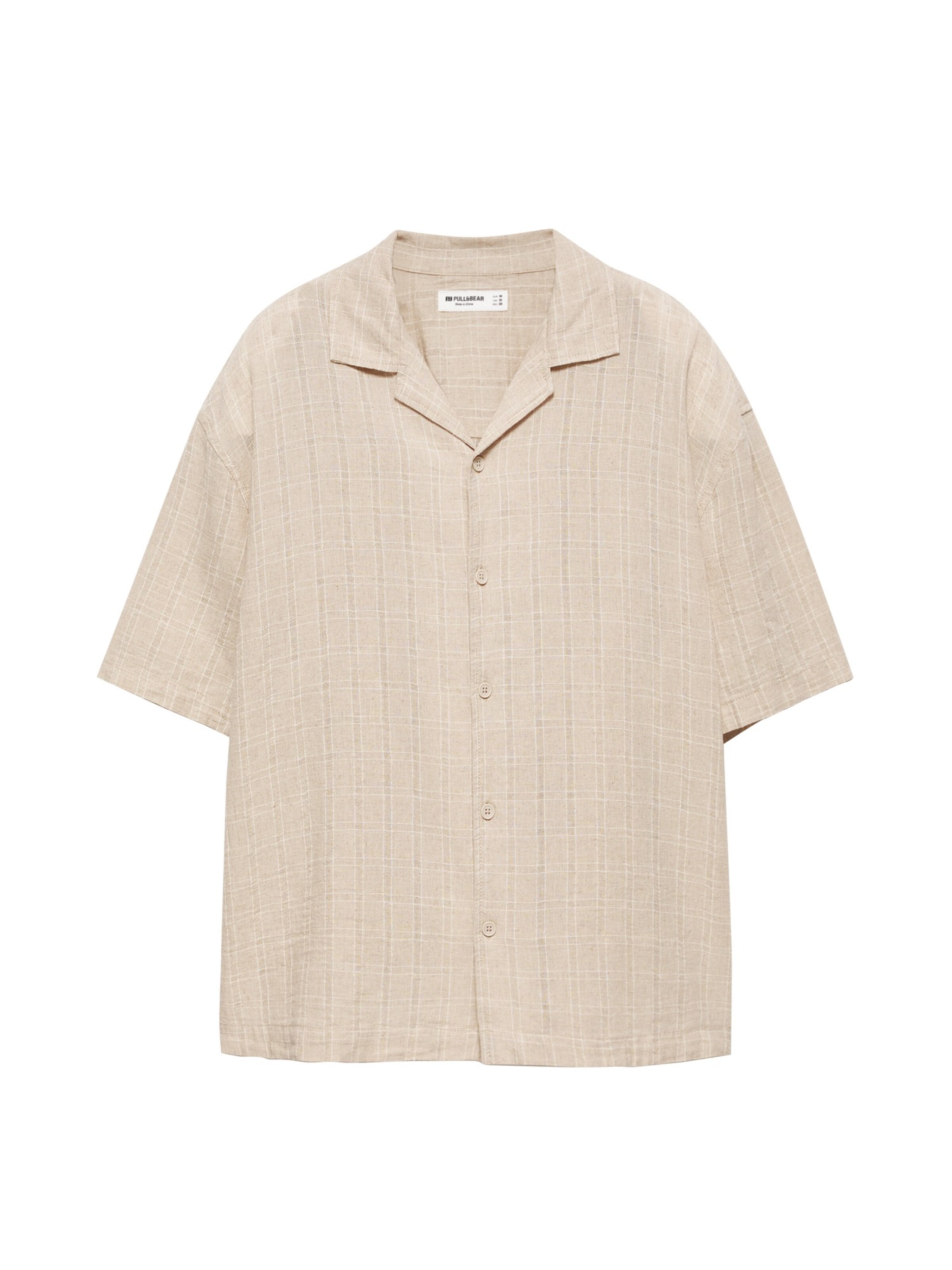 Pull&Bear Hemd in XS in beige, Produktansicht