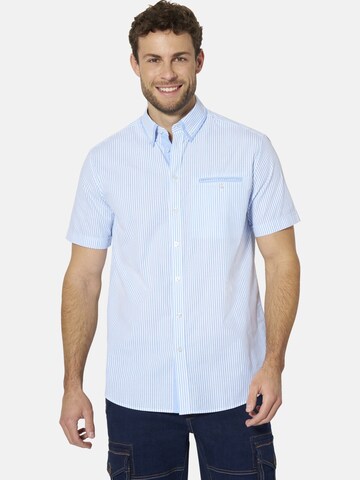 BABISTA Regular fit Button Up Shirt 'Lendir' in Blue: front