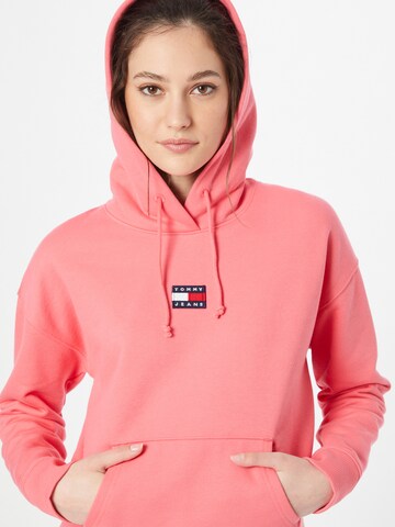 Felpa di Tommy Jeans in rosa