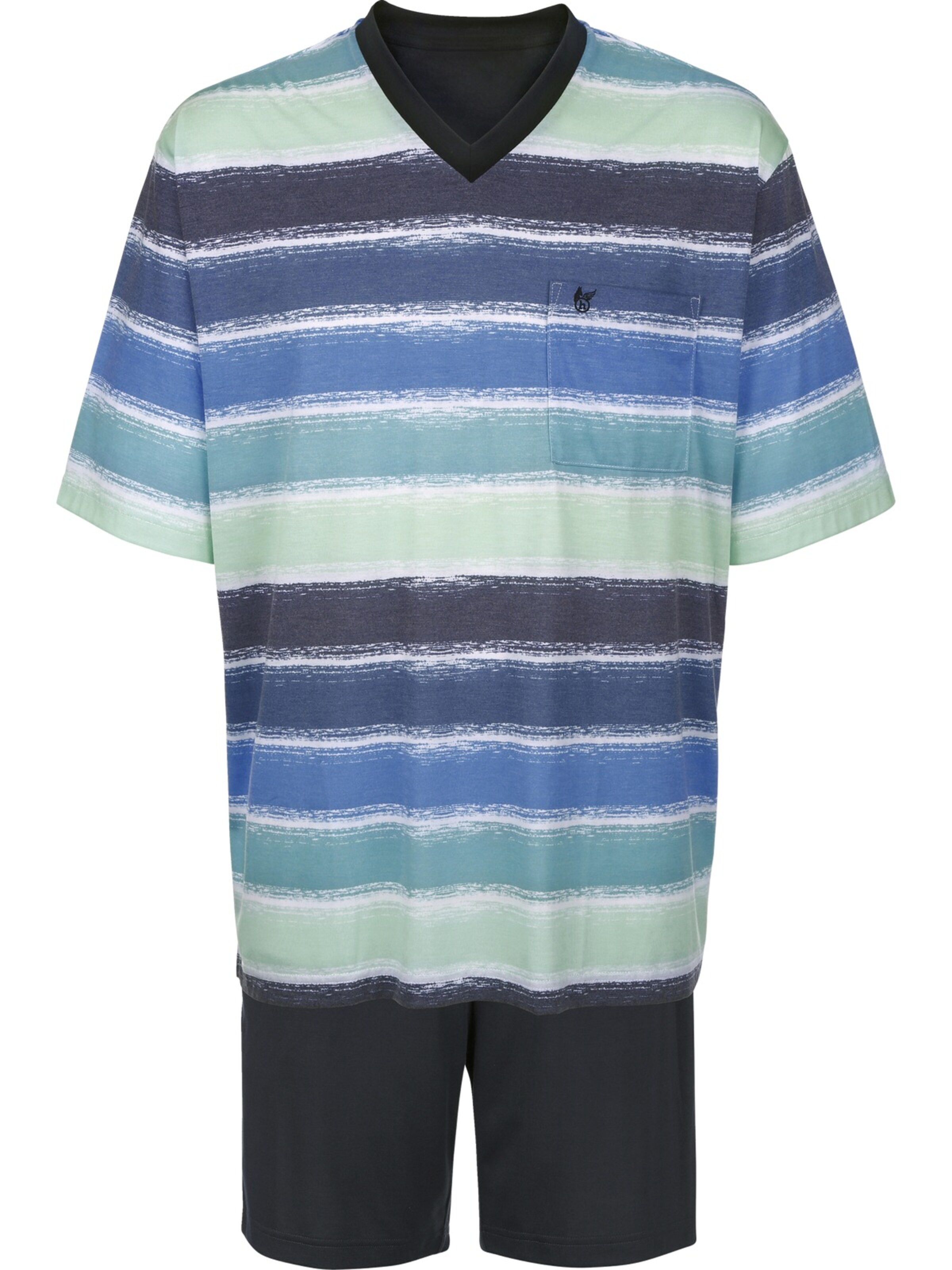 BABISTA Pyjama kurz 'Porento' in Blau: Vorderseite