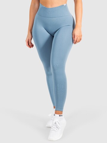 Smilodox Skinny Workout Pants 'Amaze Pro' in Blue: front